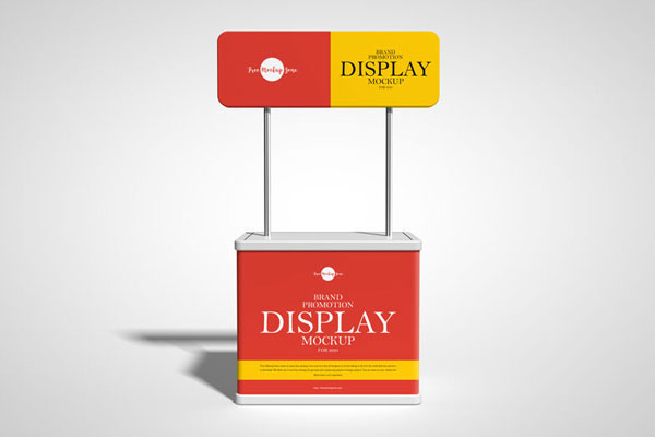 Front View Display Stand Mockup