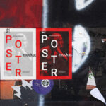 Front View Double Poster on Graffiti Wall Mockup