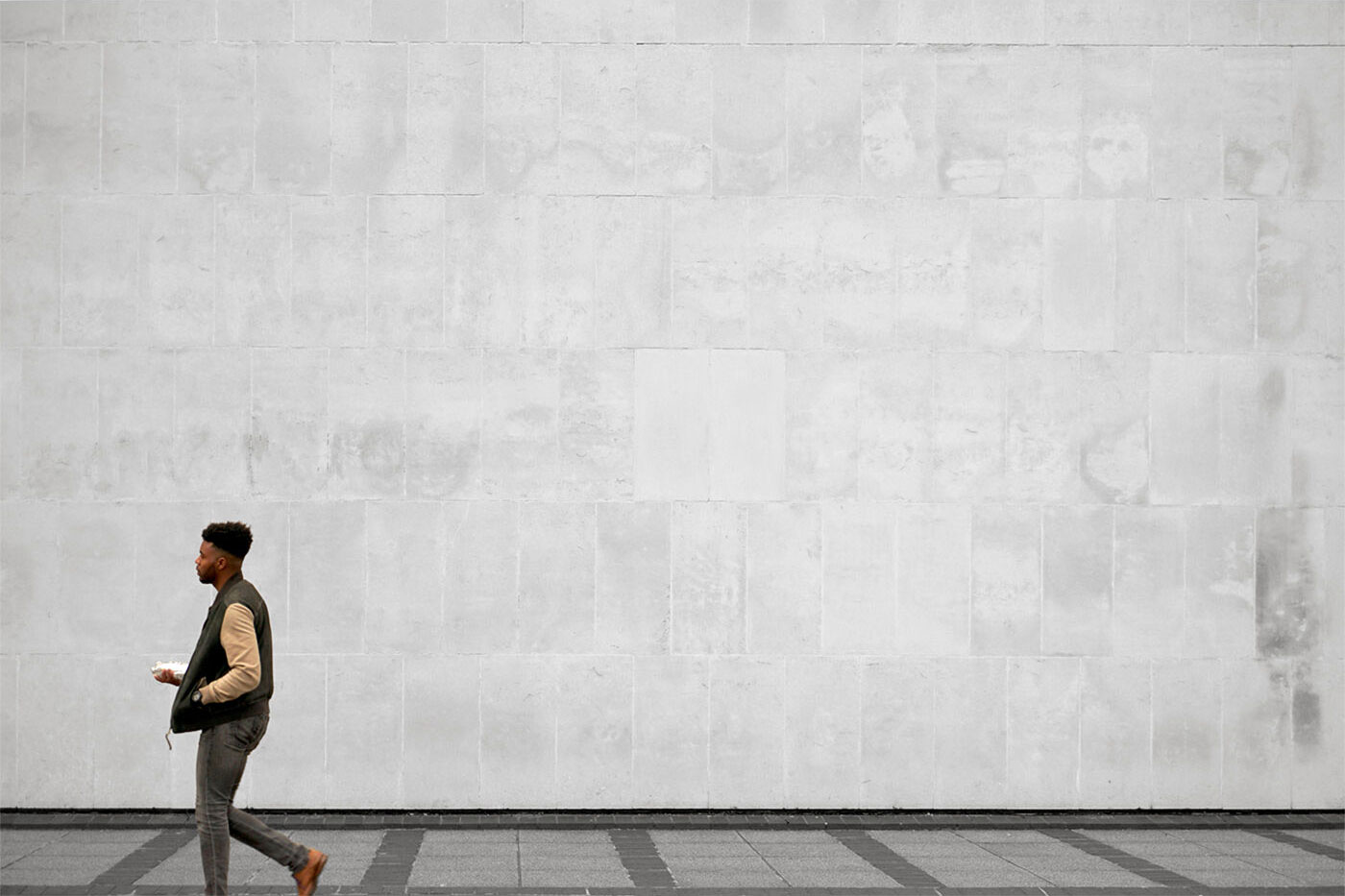Front View Gray Wall Mockup FREE PSD