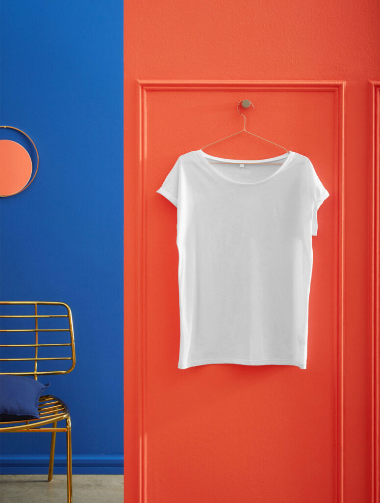 Front View Hanging T-shirt Mockup