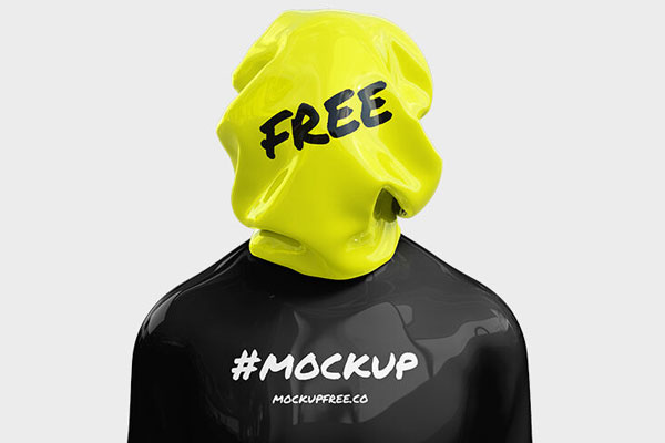 Front View Instagram Profile Picture Mockup with 3D Human Figure