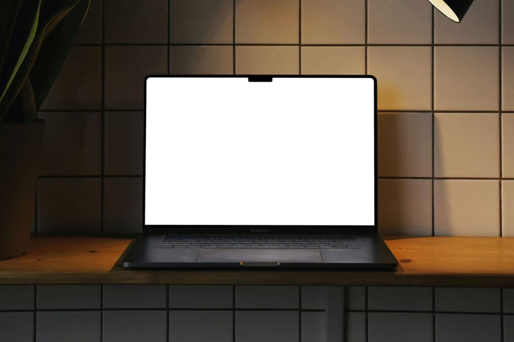 Front View MacBook 16 Pro Mockup