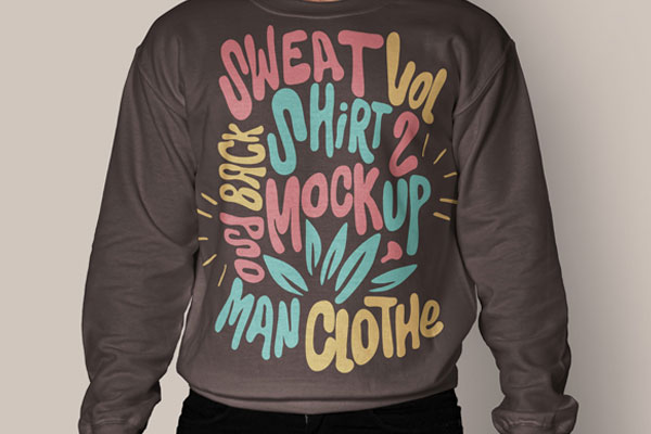 Front View Men’s Sweatshirt Mockup