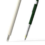 Front View of 2 Floating Lettering Pens Mockup