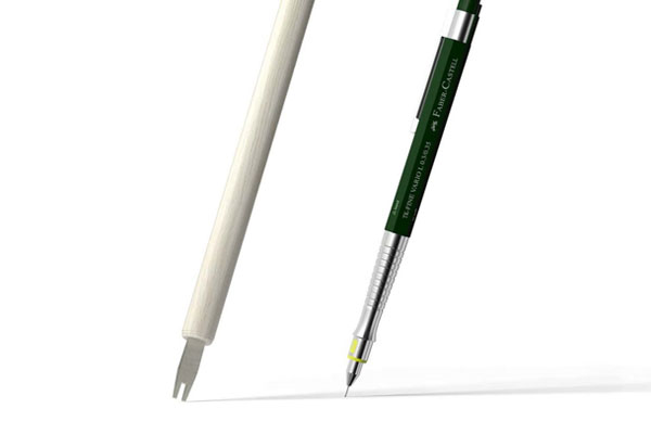 Front View of 2 Floating Lettering Pens Mockup