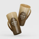 Front View of 3 Mug Mockups