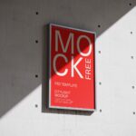 Front View of 3 Square Street City Light Poster Mockups
