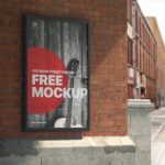 Front View of a Big Urban Framed Poster Mockup