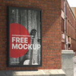 Front View of a Big Urban Framed Poster Mockup