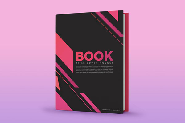 Front View of a Book Cover Mockup