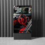 Front View of a Branding Poster Mockup
