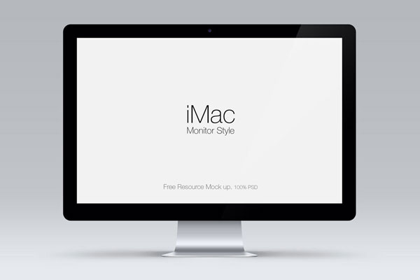 Front View of a Cinema Display Mockup