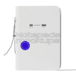 Front View of a Closed and Rope-Tied Notepad Mockup