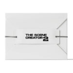 Front View of a Closed Envelope with a Tag on Rope Mockup