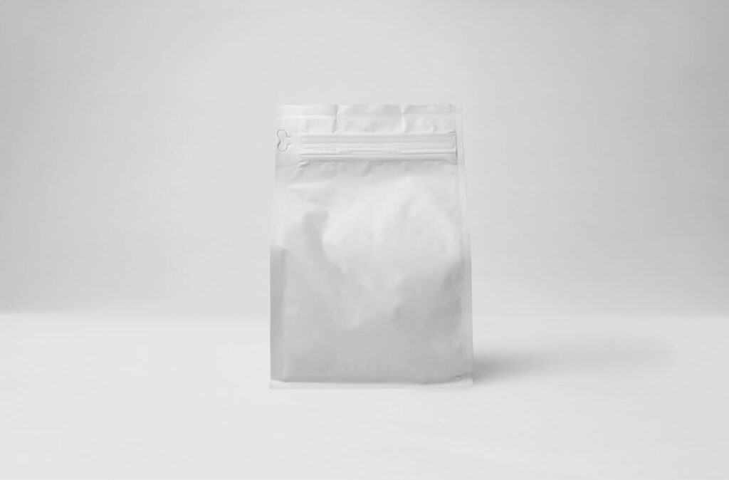 Front View of a Coffee Bag Mockup