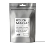 Front View of a Coffee Packaging Pouch Mockup