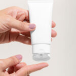 Front View of a Cosmetic Cream Tube Mockup