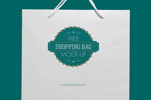 Front View of a Eco Friendly Shopping Bag Mockup