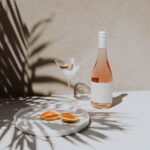 Front View of a Elegant Champagne Bottle Mockup