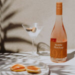 Front View of a Elegant Champagne Bottle Mockup