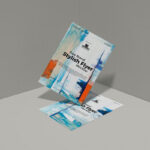 Front View of a Floating Flyer Mockup