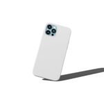 Front View of a Floating iPhone 12 Pro Case Mockup
