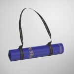 Front View of a Floating Rolled Yoga Mat Mockup