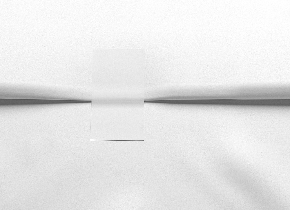 Front View of a Folded Wrapping Tissue Paper Mockup