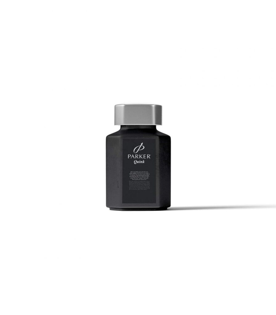 Front View of a Geometric Ink Bottle Mockup