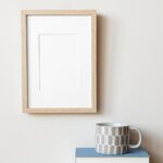 Front View of a Hanged Wooden Frame Mockup