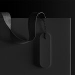 Front View of a Hanging Label Tag Mockup