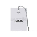 Front View of a Label on Rope Mockup