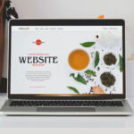 Front View of a Laptop Mockup in Realistic Setting