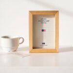 Front View of a Mini Wooden Frame Mockup