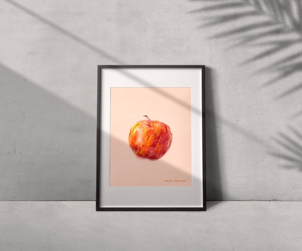 Front View of a Minimal Photo Frame Mockup