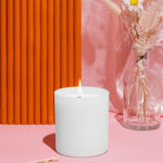 Front View of a Minimalistic Candle Mockup
