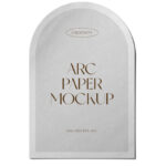 Front View of a Paper Arc Mockup