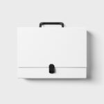 Front View of a Realistic Briefcase Mockup