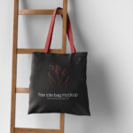 Front View of a Realistic Tote Bag Mockup