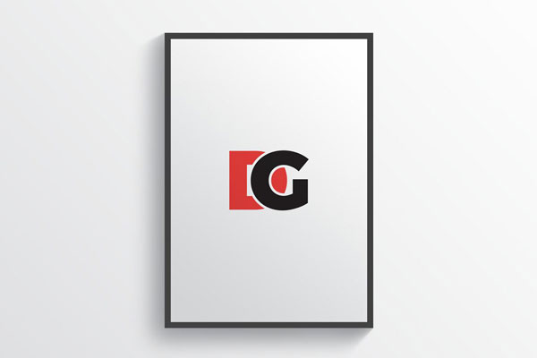 Front View of a Simple Modern Framed Poster Mockup