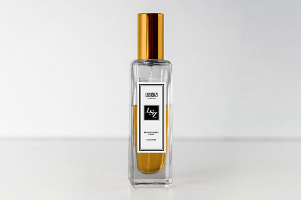 Front View of a Slim Cologne / Perfume / Scent Bottle Mockup