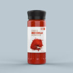 Front View of a Spice Powder Jar Mockup