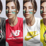 Front View of a T-Shirt on a Sitting Girl Mockup