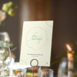 Front View of a Table Number Card Mockup