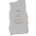 Front View of a Torn Paper Mockup