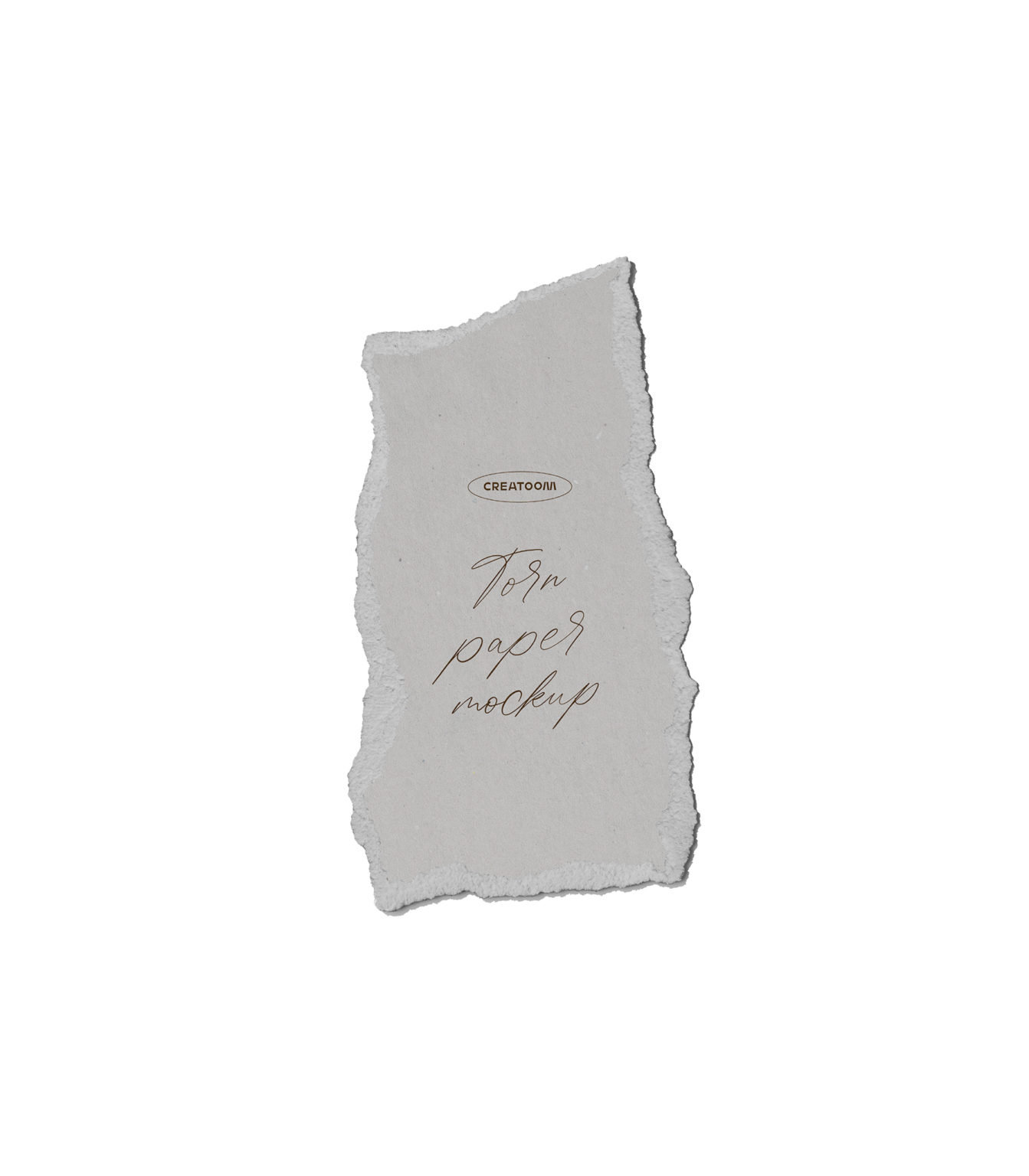 Front View of a Torn Paper Mockup FREE PSD