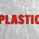 Front View of a Wrinkly Plastic Wrap Logo Mockup