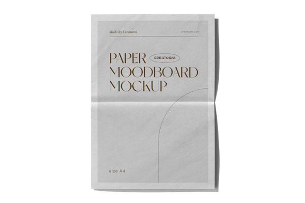 Front View of A4 Paper Mockup