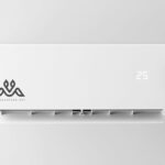 Front View of Air Conditioner Logo Mockup