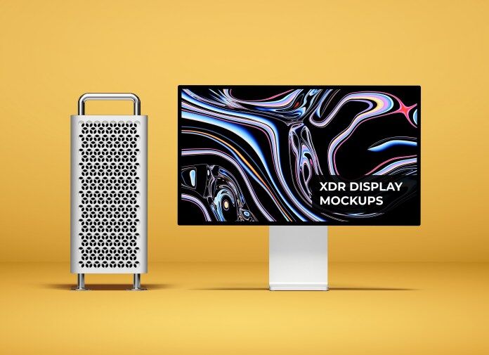 Front View of an Apple Pro Display XDR Mockup